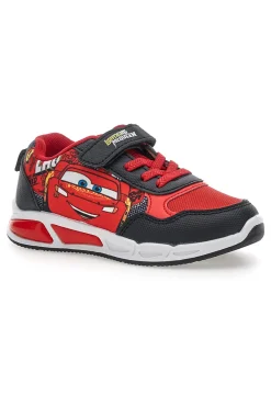 Schwarze und rote Schuhe mit Lichtern und Riemen Cars D5010220T10