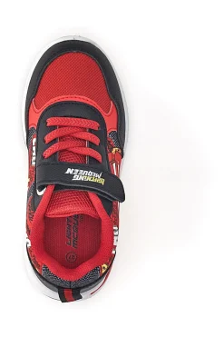 Schwarze und rote Schuhe mit Lichtern und Riemen Cars D5010220T10