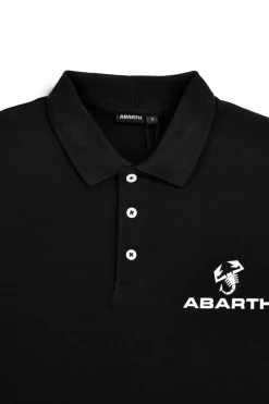 Schwarzes Kurzarm-Poloshirt Abarth AH24SS152