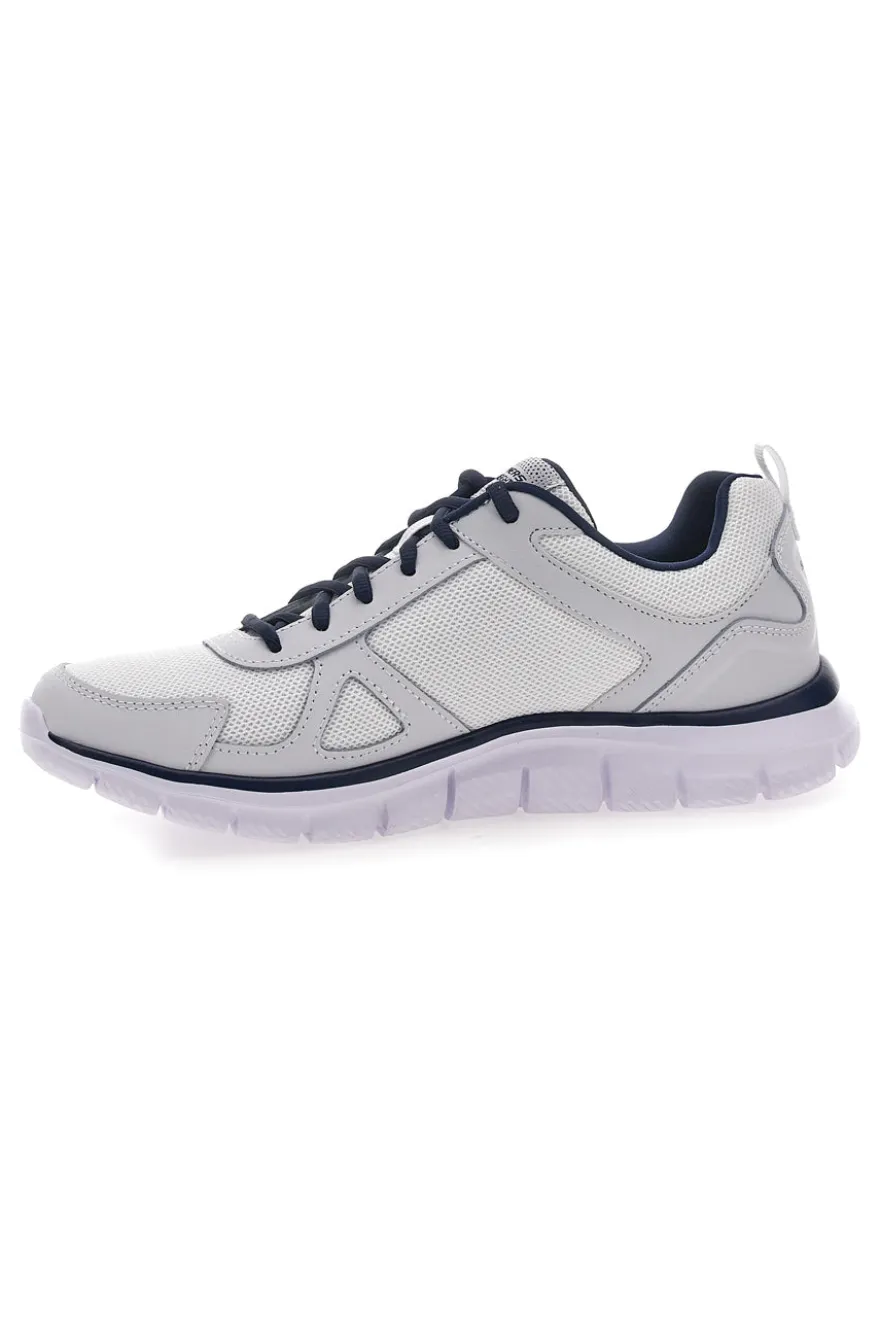 SKECHERS TRACK Fitnessschuhe mit Obermaterial aus grünem Leder und Mesh