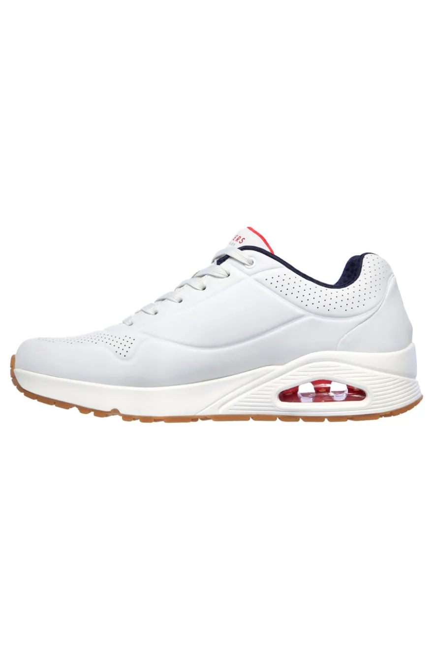 Skechers Uno - Stand On Air Bianche e Blu