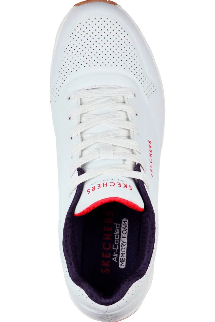 Skechers Uno - Stand On Air Bianche e Blu