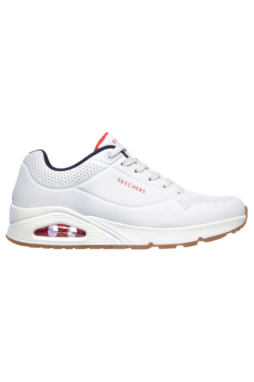Skechers Uno - Stand On Air Bianche e Blu