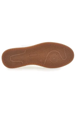 Sneaker bianca in vera pelle con dettagli blu Pittarello Plus S10