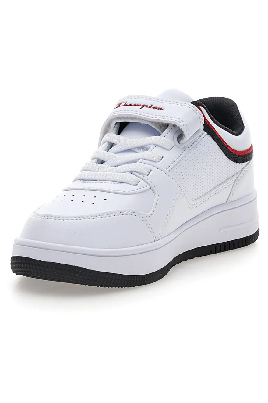 Sneaker bianco tomaia in materiale sintetico Champion Rd18 Low B Ps