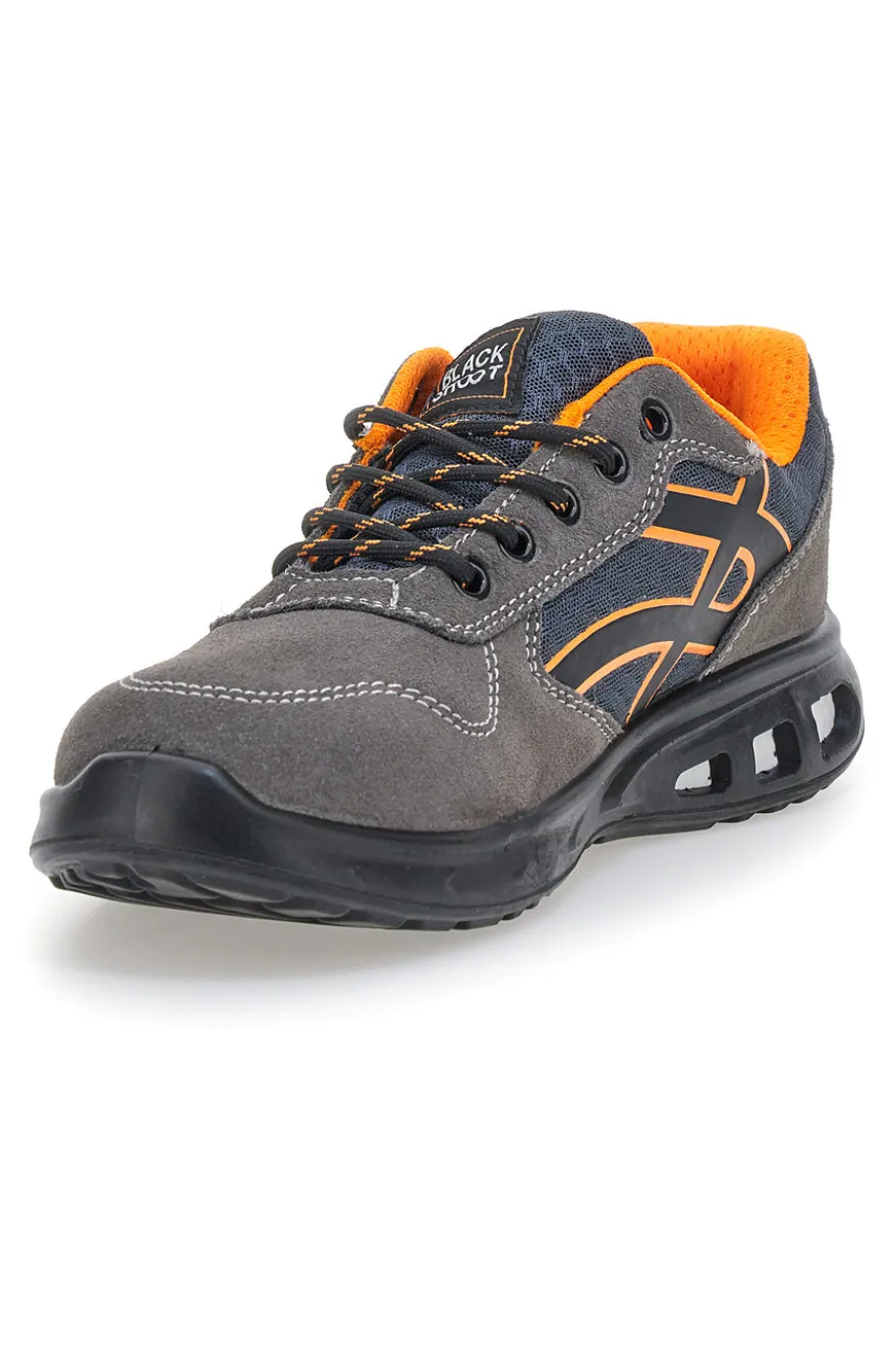 Sneakers antinfortunistiche grigie S1P Black shoot YL5068-1