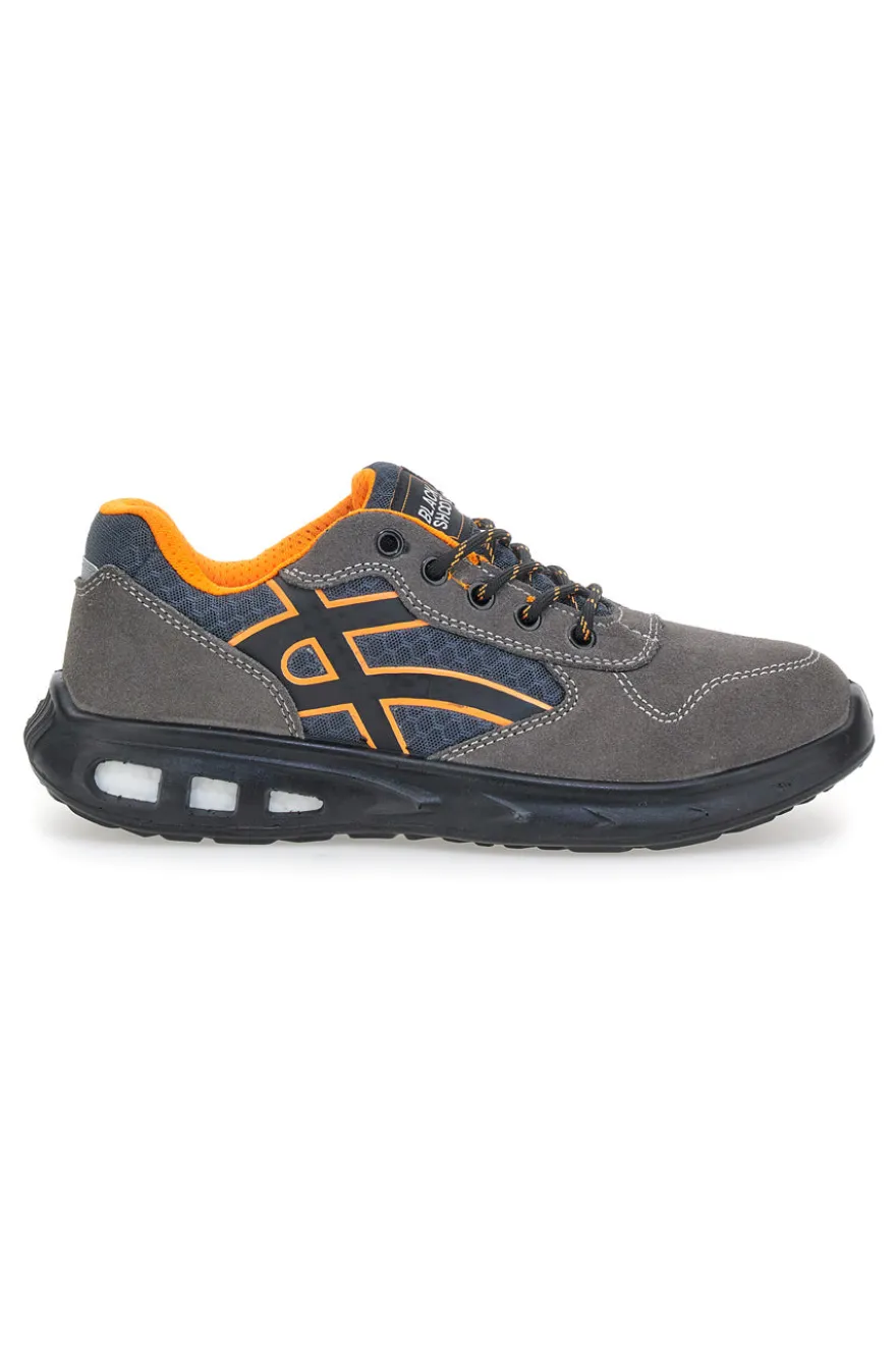 Sneakers antinfortunistiche grigie S1P Black shoot YL5068-1