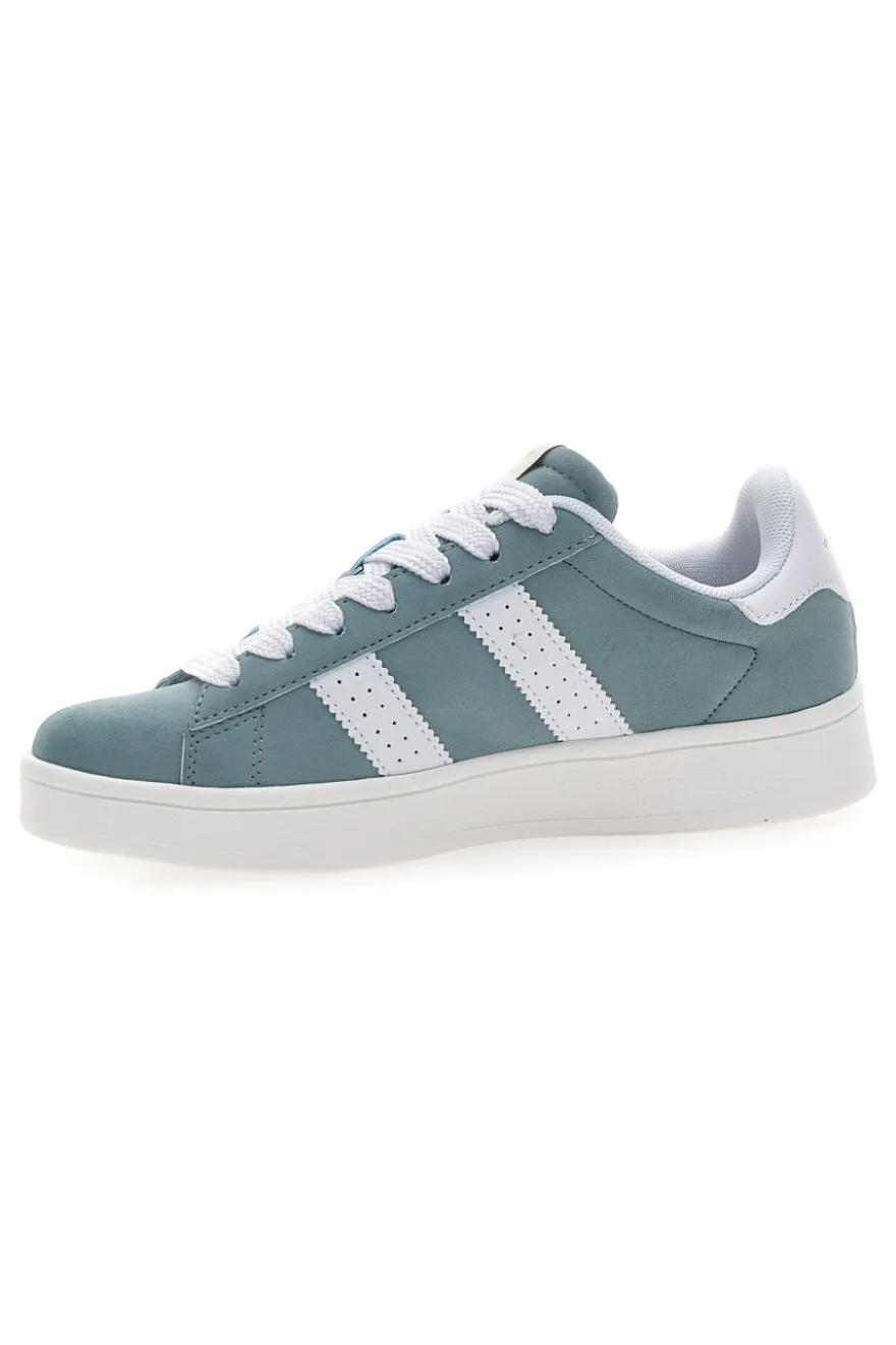 Sneakers Azzurre con Bande Laterali Bianche COTTON BELT CAMP NYC SD