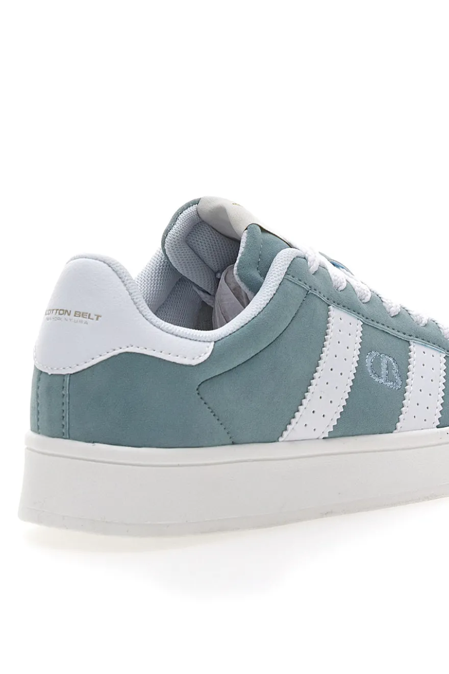 Sneakers Azzurre con Bande Laterali Bianche COTTON BELT CAMP NYC SD