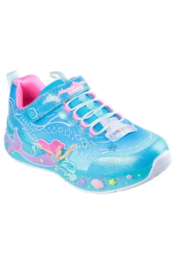 Sneakers Azzurre e Rosa Con Luci Skechers S-Lights Mermaid Dreams