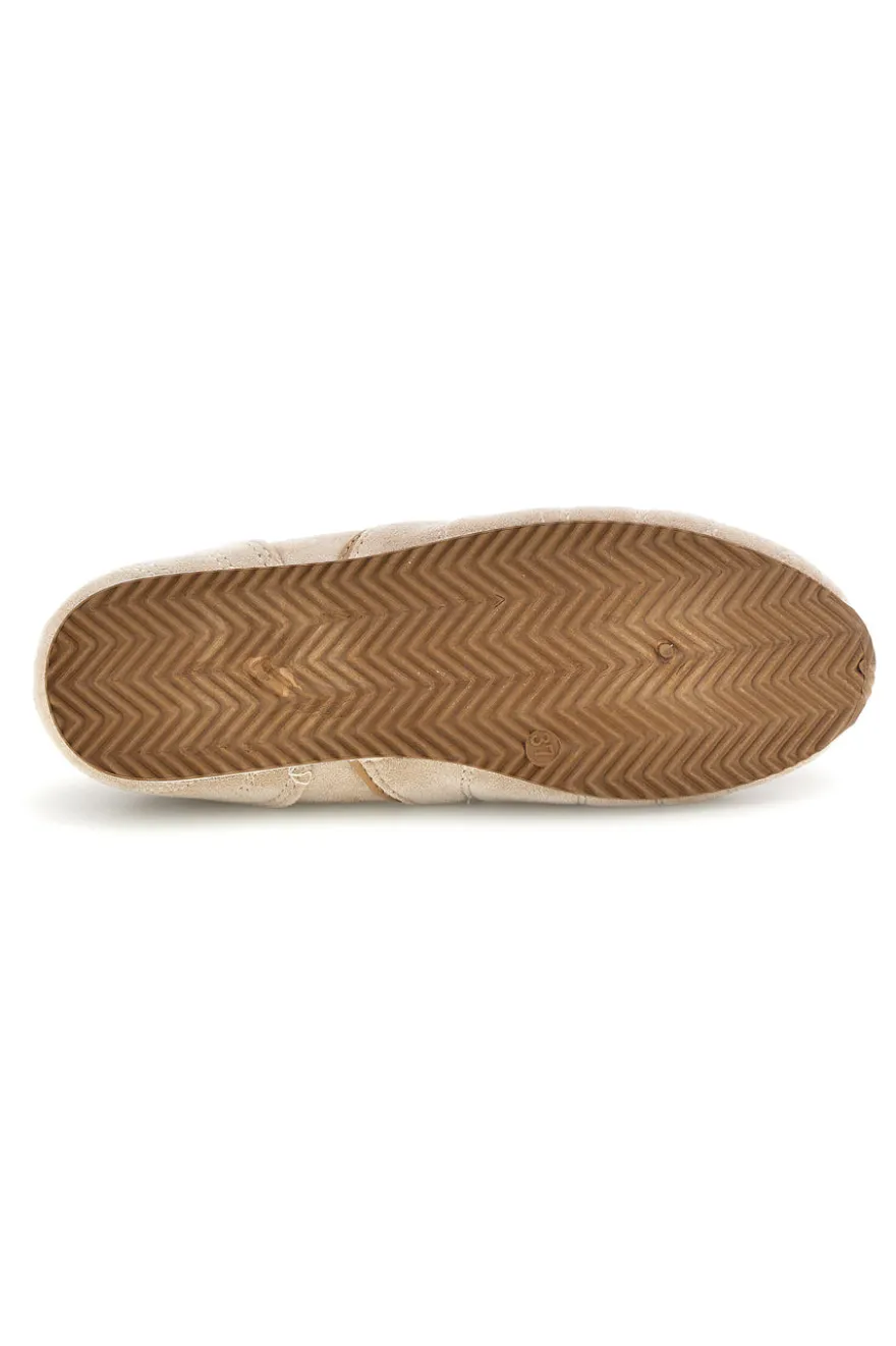 Sneakers beige con lacci e design minimal Café cost 85RCO72101