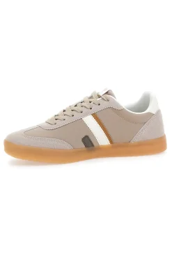 Sneakers Beige Con Lacci Cotton Belt Leopard