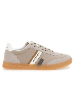 Sneakers Beige Con Lacci Cotton Belt Leopard