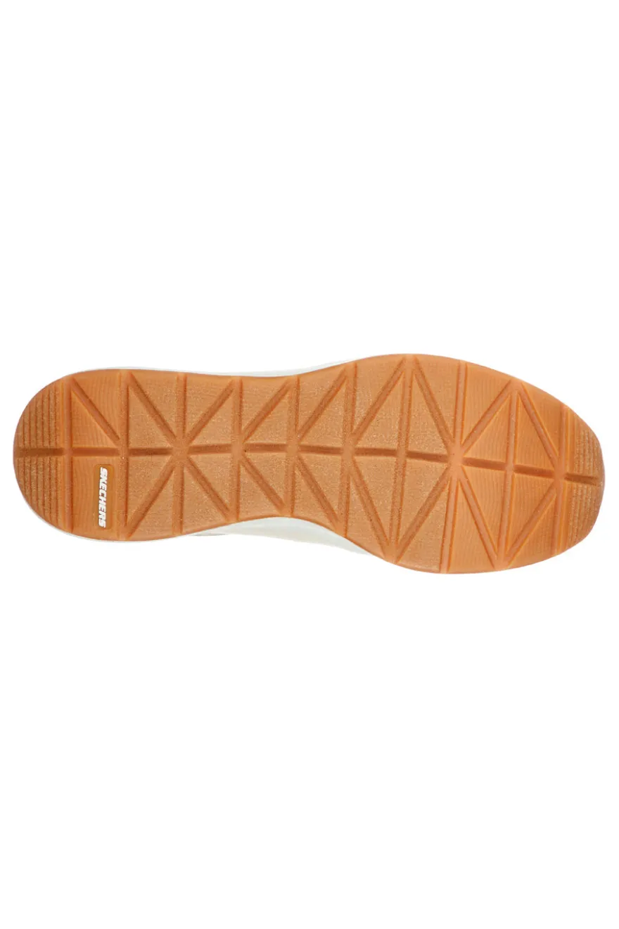 Sneakers beige con tomaia traforata e Memory Foam Skechers Billion Subtle Spots