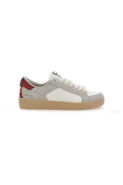 Sneakers beige e bianche con inserti a contrasto Gas NIKA MIX