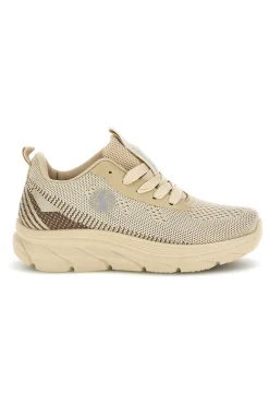 Sneakers beige in mesh traspirante Canguro CA1267