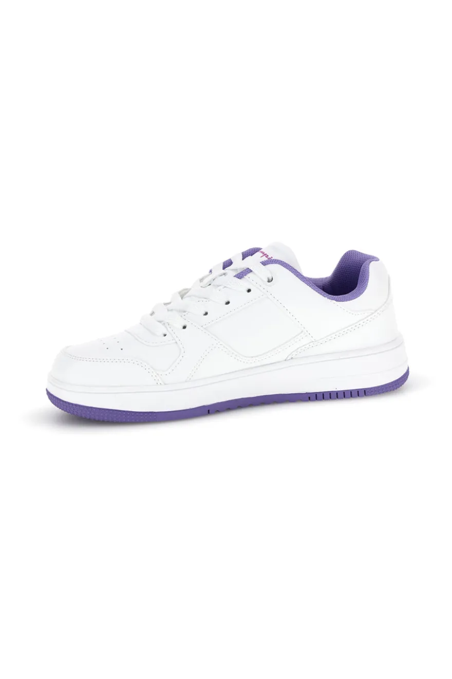 Sneakers bianca dettagli viola Champion RD18 Low G GS