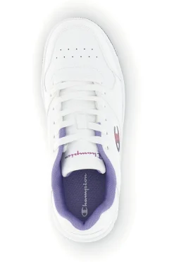 Sneakers bianca dettagli viola Champion RD18 Low G GS