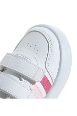 Sneakers bianche con dettagli rosa e suola Bubblecomfy Adidas Breaknet 3.0 CF I