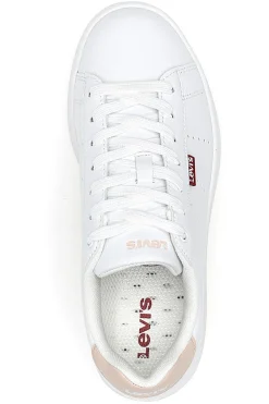Sneakers Bianche con Dettaglio Posteriore Rosa LEVI'S AVENUE