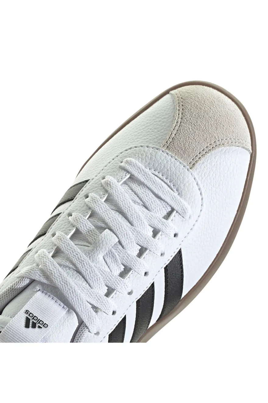Sneakers bianche con dettagli neri suola in gomma Adidas Vl Court 3