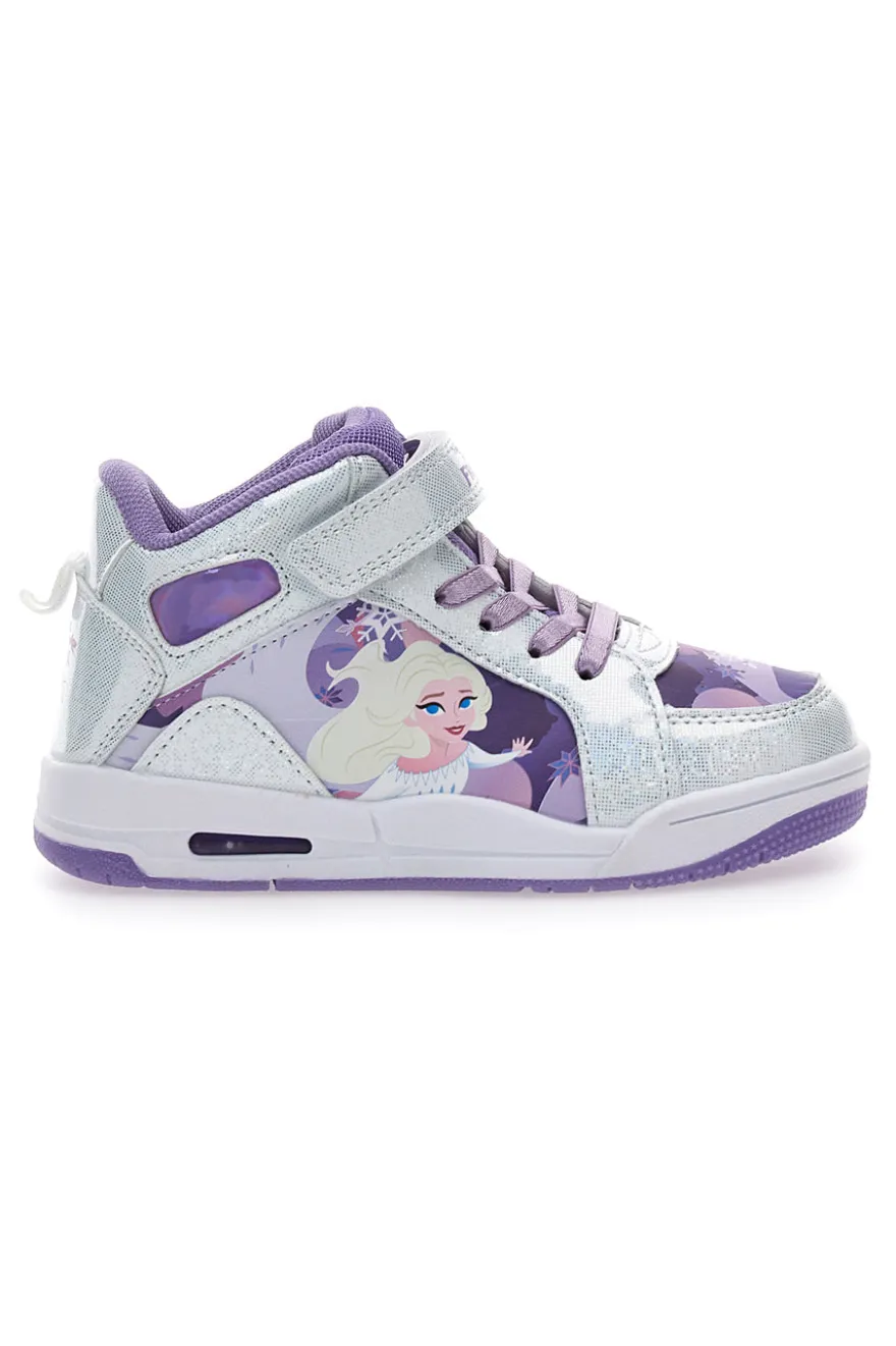 Sneakers bianche con dettagli viola Frozen D13188MC