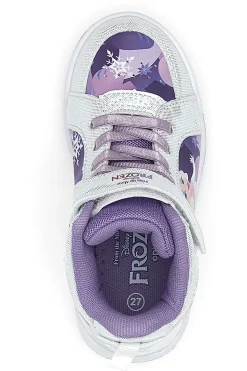 Sneakers bianche con dettagli viola Frozen D13188MC