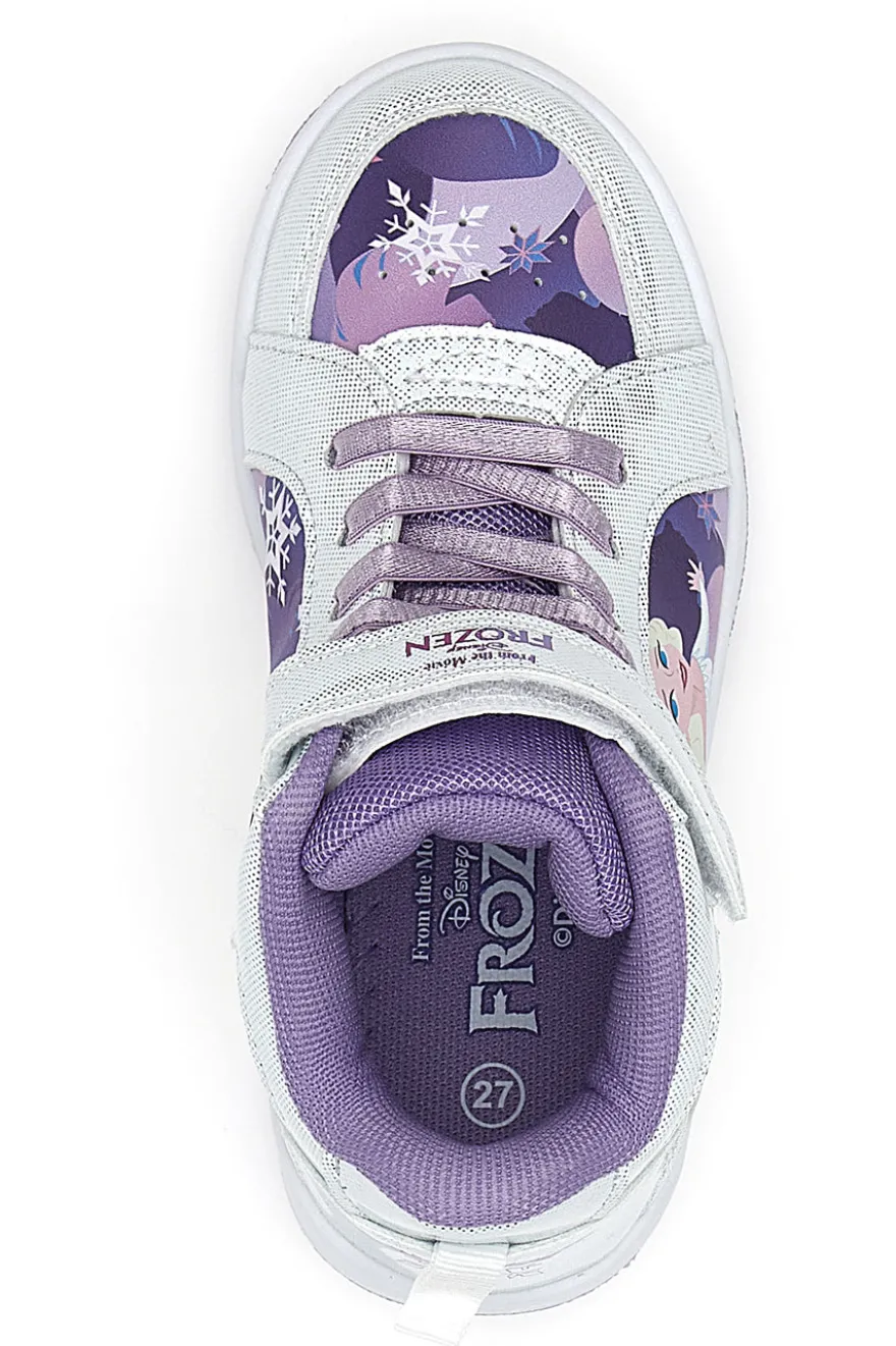 Sneakers bianche con dettagli viola Frozen D13188MC
