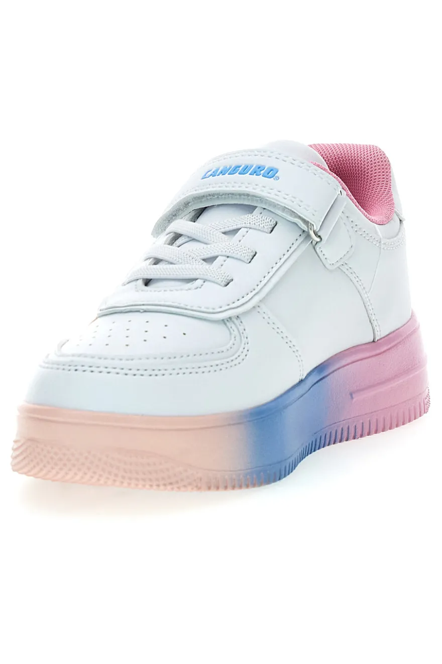 Sneakers bianche con farfalle e luci M-kids MG25123