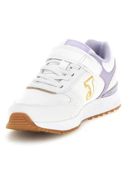 Sneakers bianche con inserti lilla Joma Tornado Jr 2619