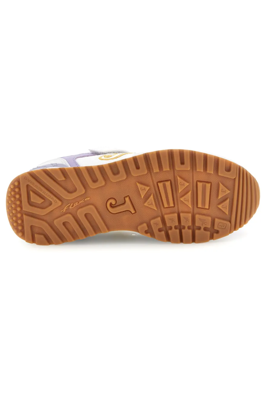 Sneakers bianche con inserti lilla Joma Tornado Jr 2619