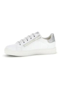 Sneakers bianche con lacci e cerniera Laura Biagiotti L9875C9759