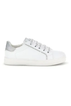 Sneakers bianche con lacci e cerniera Laura Biagiotti L9875C9759