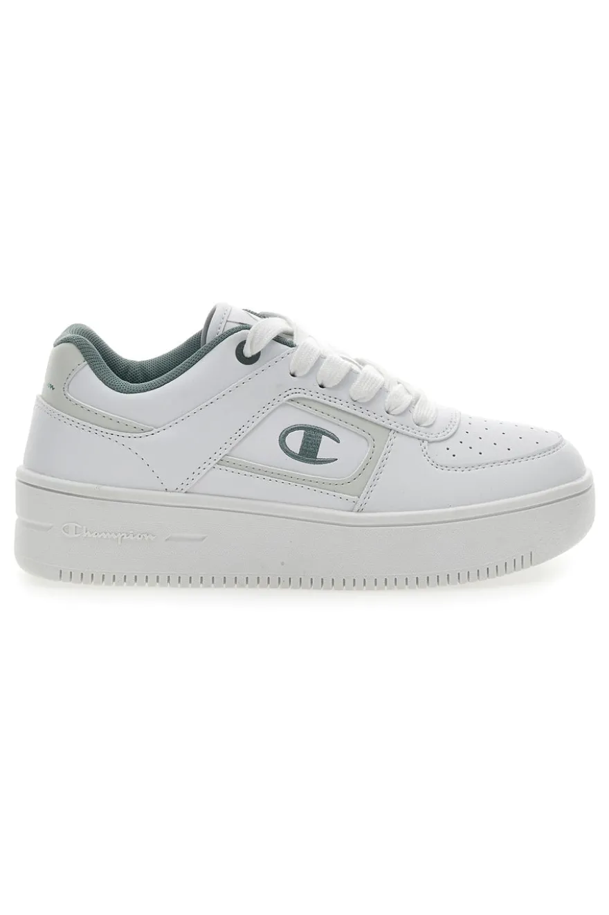 Sneakers Bianche Con Logo Laterale Champion Foul Plat Element