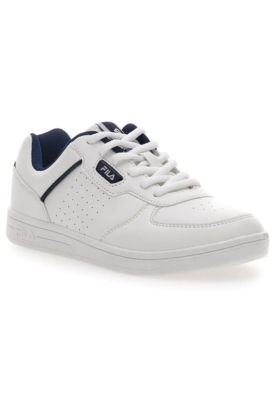 Sneakers Bianche con profilo Blu Fila Court Teens