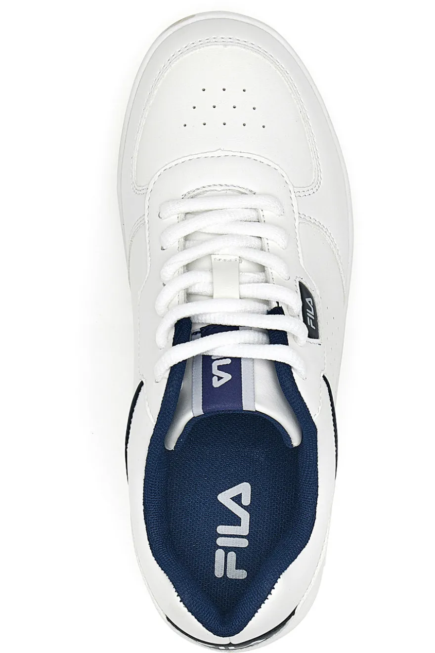 Sneakers Bianche con profilo Blu Fila Court Teens