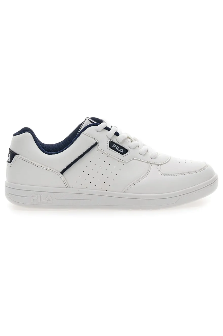 Sneakers Bianche con profilo Blu Fila Court Teens