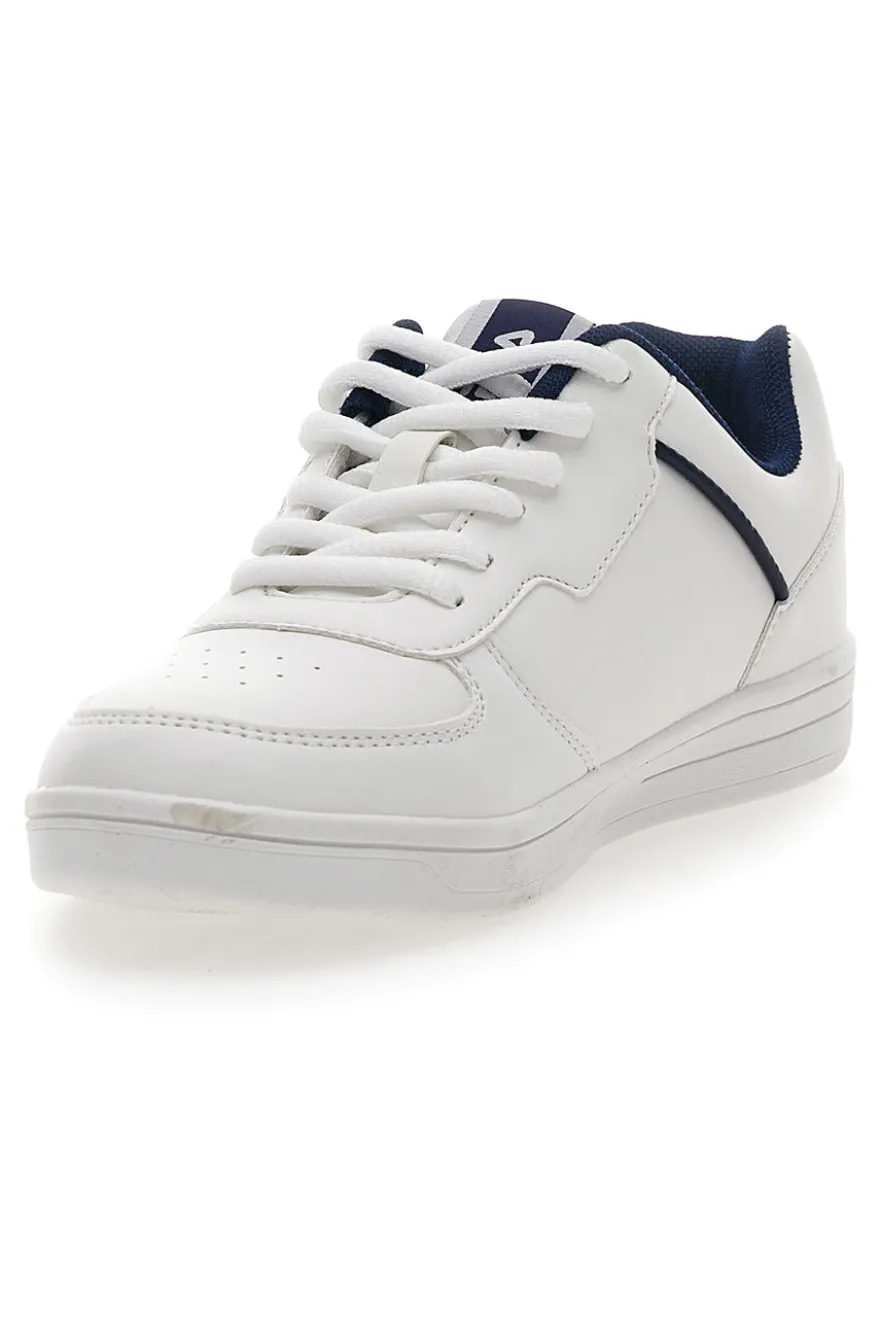 Sneakers Bianche con profilo Blu Fila Court Teens