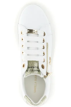 Sneakers bianche con zip laterale platform Burani 52031C755