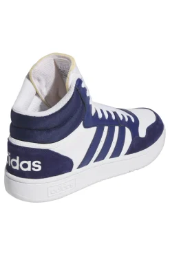 Sneakers Bianche e Blu Adidas Hoops 3 Mid