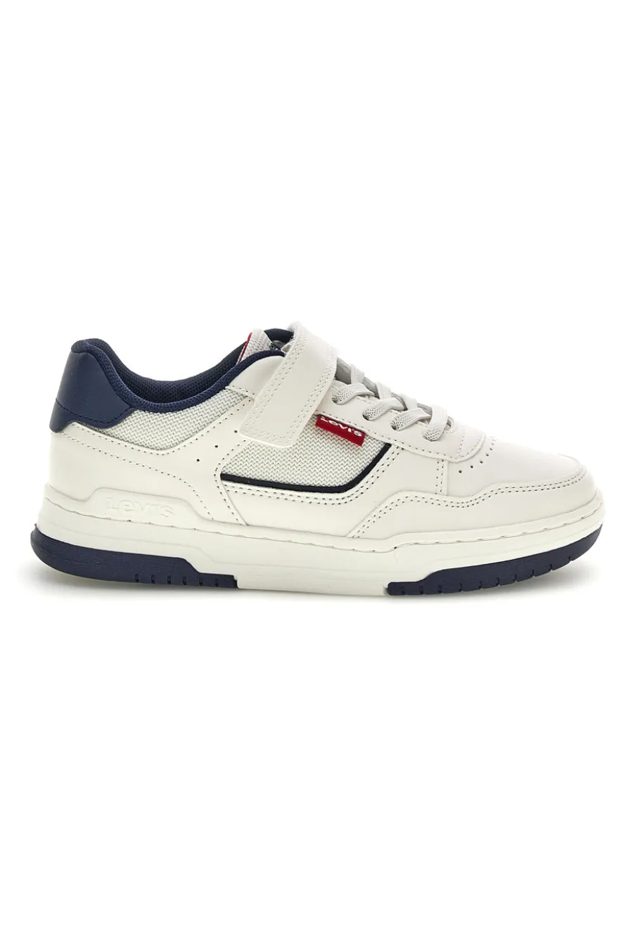 Sneakers Bianche e Blu Levi's John Ser