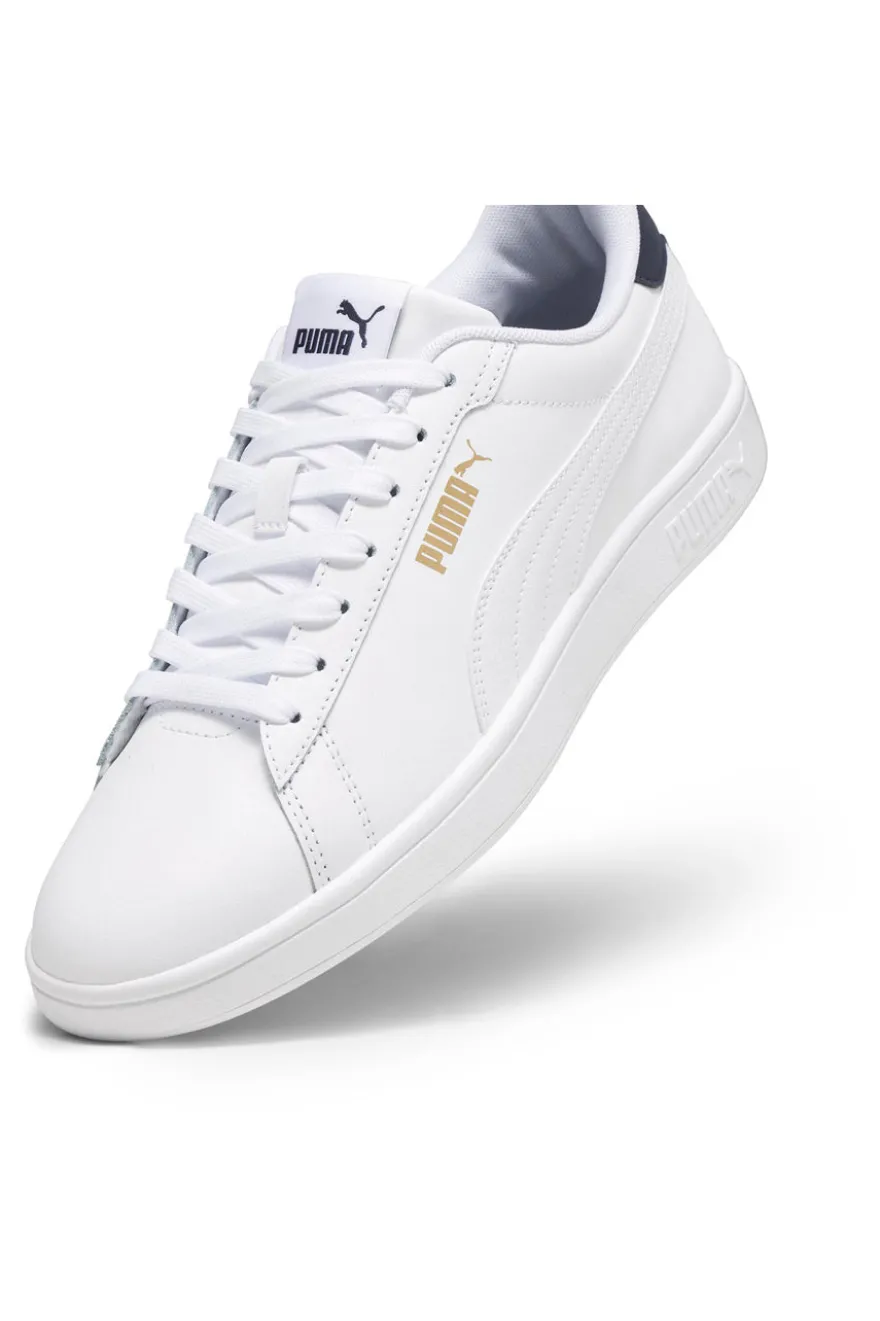 Sneakers Bianche e Blu Puma Smash 3 L
