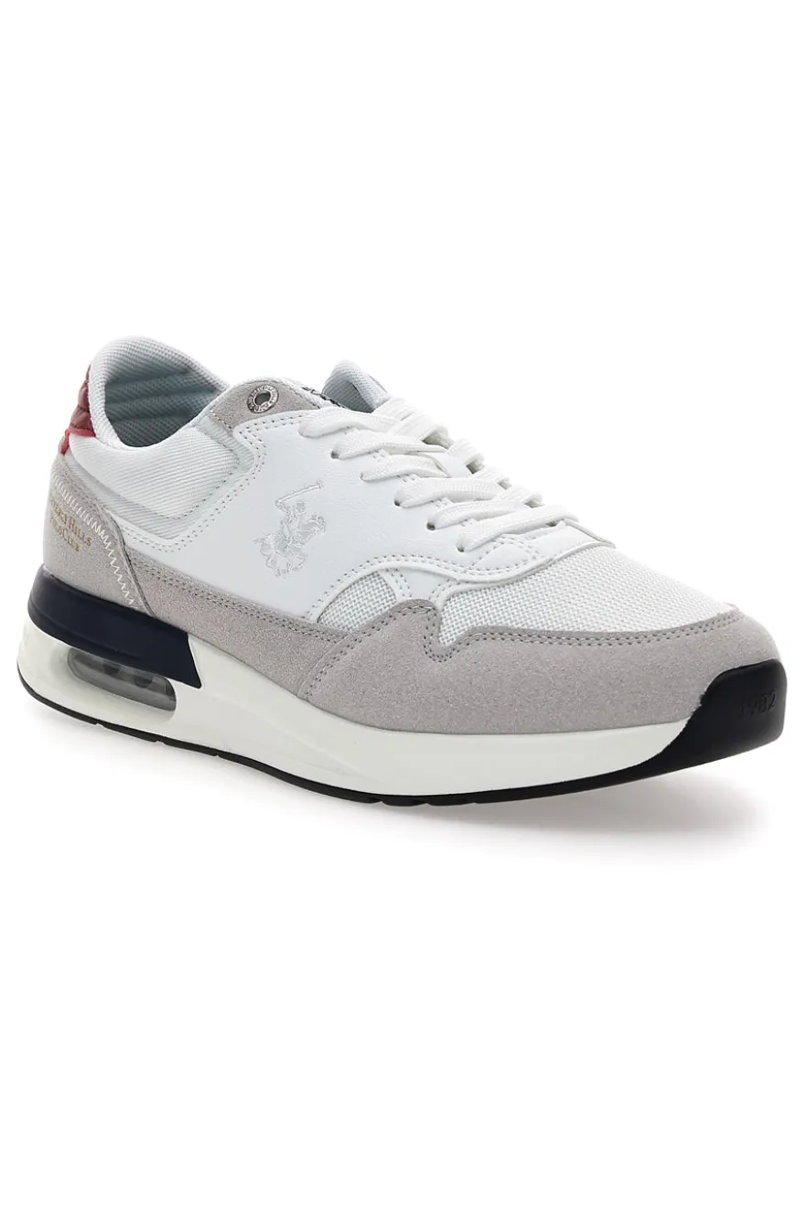Sneakers bianche e grigie Beverly Hills Polo Club Team Mix