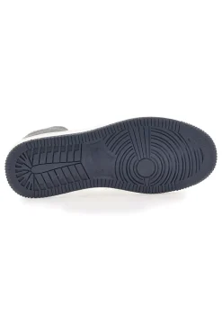 Sneakers bianche e grigie con inserti navy Beverly Hills Polo BHM524201