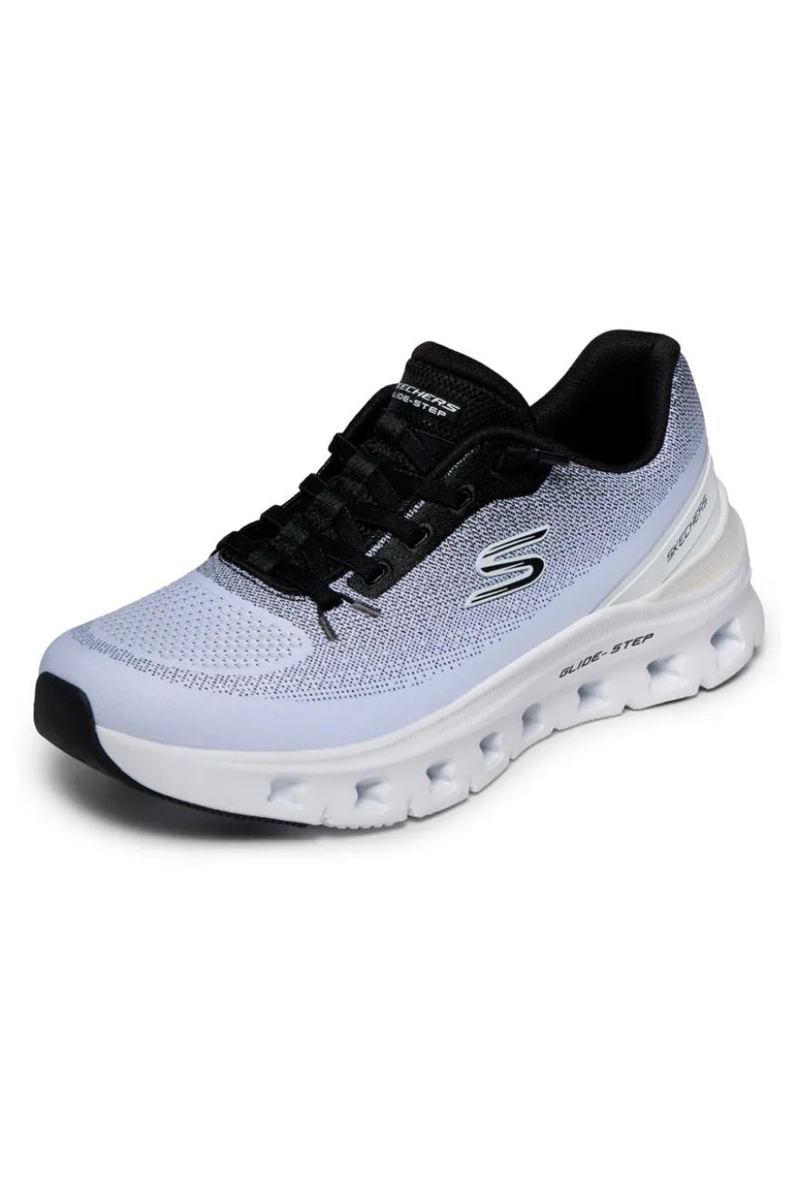 Sneakers bianche e nere con memory foam Skechers Glide-step pro soft mirage