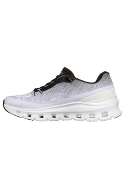 Sneakers bianche e nere con memory foam Skechers Glide-step pro soft mirage