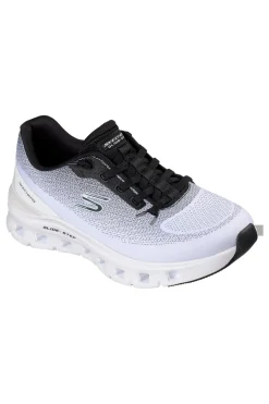 Sneakers bianche e nere con memory foam Skechers Glide-step pro soft mirage