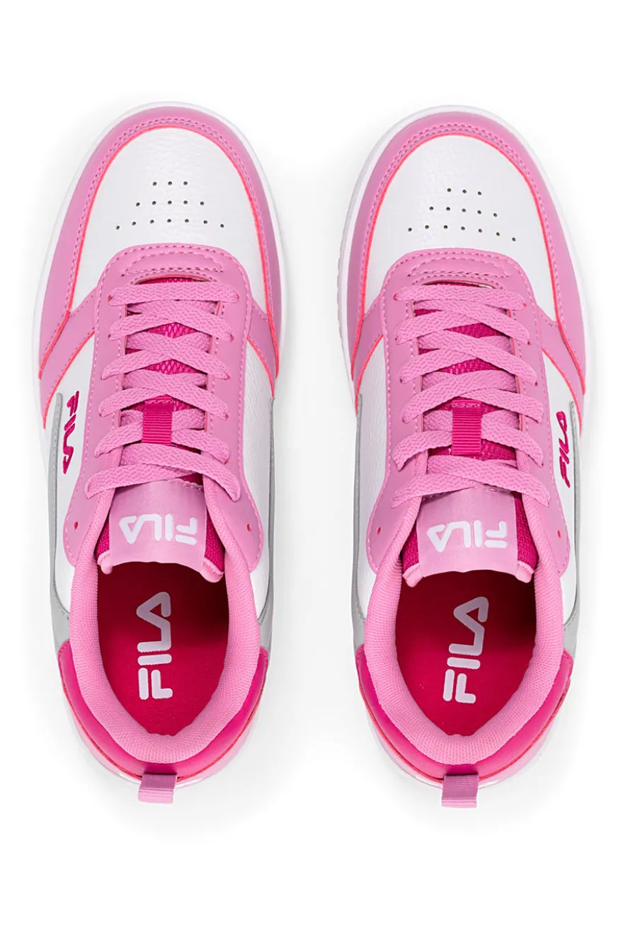 Sneakers Bianche e Rosa con tomaia traforata FILA REGA NF TEENS