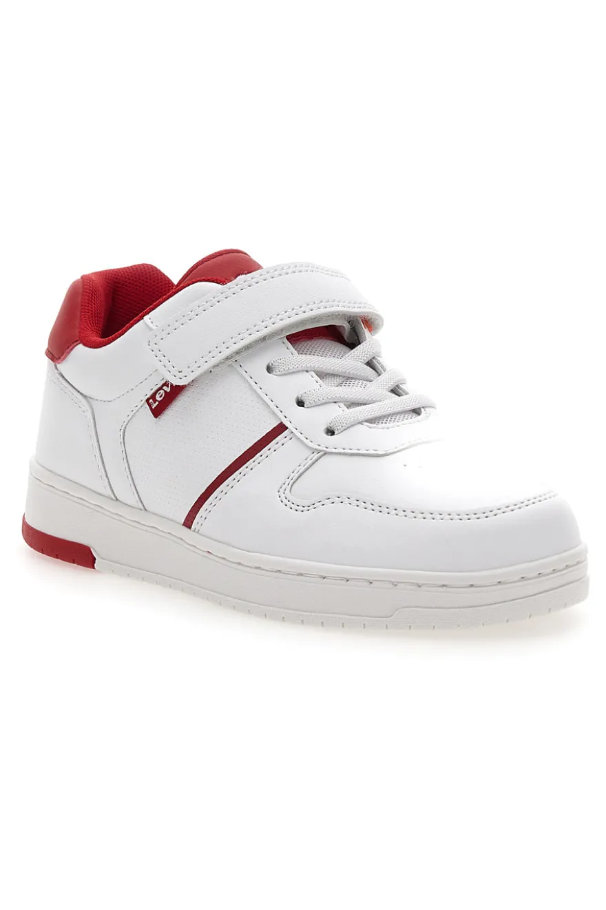 Sneakers Bianche e Rosse con Velcro LEVI'S 0079