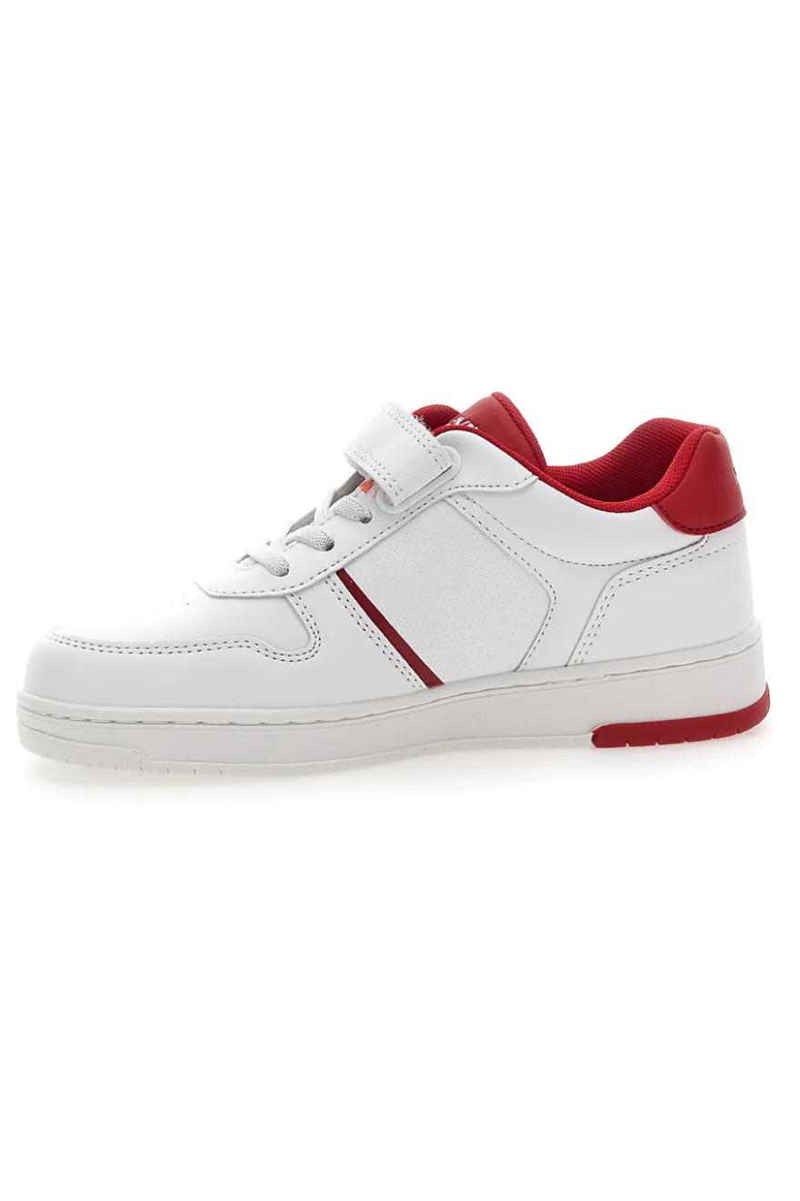 Sneakers Bianche e Rosse con Velcro LEVI'S 0079